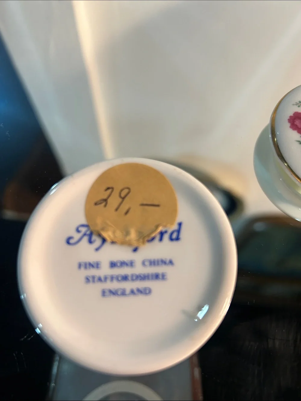 Floral Porcelain Trinket Box baysnford England